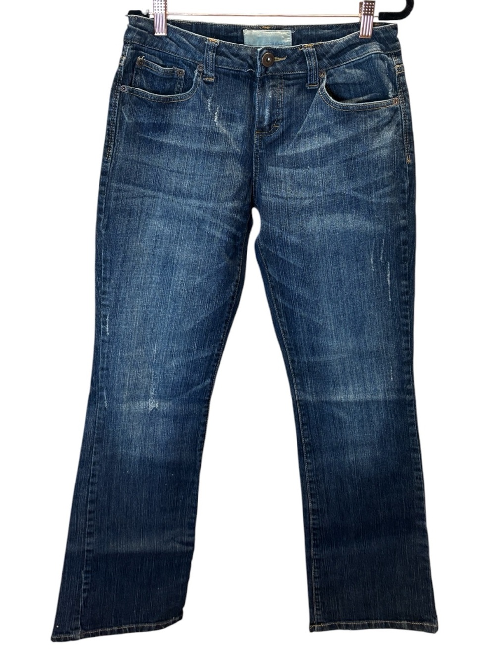 Maurices Dark Blue Distressed Jeans